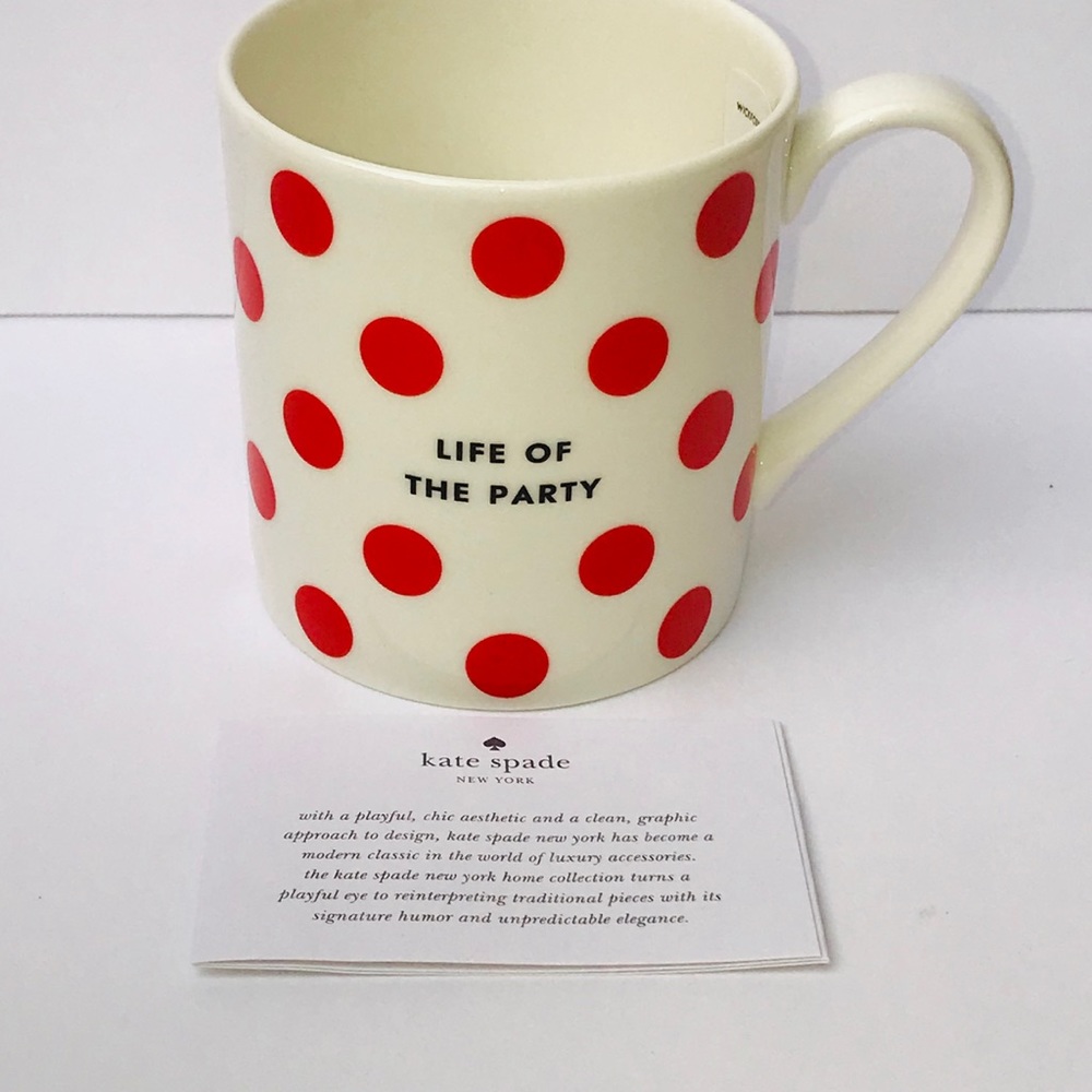 Kate Spade “ Life of The Party Mug”